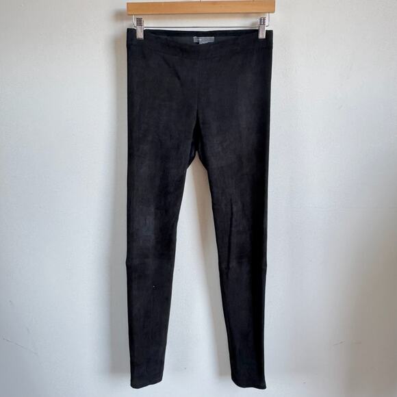 VINCE 100% Leather Suede Leggings - Picture 1 of 8